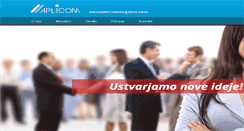 Desktop Screenshot of aplicom.si
