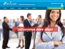 Tablet Screenshot of aplicom.si